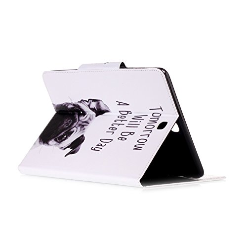 Samsung Galaxy Tab A 9.7 SM-T550 Hülle, Deenor Bunt Painting und Stilvoll Brieftasche Tasche PU Leder Flip Protective Stand Tasche Schutzhülle Hülle für Samsung Galaxy Tab A 9.7 SM-T550.[Dog] - 6