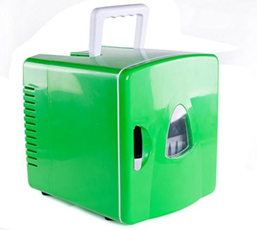 WYTF DC12V Mini Car Refrigerator Dul-use Car/Home Fridge Thermoelectric Cooler Warmer Fridge for Travelling Camping -8L Green
