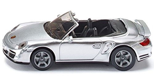 Preisvergleich Produktbild SIKU 1337: Porsche 911 Turbo Cabrio - silber (PVC-frei) ^