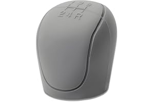 ERHUO Gray 5 Speed Gear Knob Cover,Universal Car Shift Knob Cover