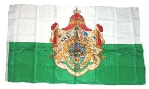 Flagge Königreich Sachsen – 90 X 150 Cm, Polyester, Wetterfest, Mit Metallösen