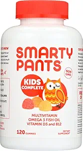 SmartyPants Childrens All-in-One Multivitamin Plus Omega-3 Plus Vitamin D, 120 COUNT