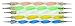 Set of 5 Multi Coloured Swirl Double Ended Nail Art Dotting/Marbleizing tools [version:x6.3] by DELIAWINTERFEL