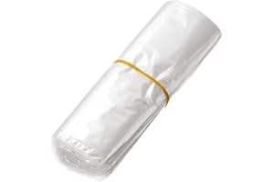 YUIP 100 Sacchetti di Film Termoretraibile, Sacchetti Termorestringenti con Film Termoretraibile Ecologico, Sacchetti Sigillati per Imballaggi Industriali Trasparenti (20 × 30 cm)