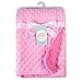 Produktbild Arteki Breathable Baby Blanket Super Soft Double Layer Toddler Blankets Bedding Swaddling Baby Blankets Dot Textured Blanket,102 * 76cm Swaddling (Pink)