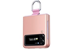 LIUZIHAN Etui do Samsung Galaxy Z Flip 4, odporne na wstrząsy i ultracienkie wzornictwo, z pierścieniem, odporne na wstrząsy, odporne na upadki, etui do Samsung Galaxy Z Flip 4. różowe złoto