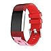 Produktbild Xshuai 145 MM-210 MM Neue Mode Weihnachten Design Sport Silikon Armband Band Für Fitbit Ladung 2 (Rot)