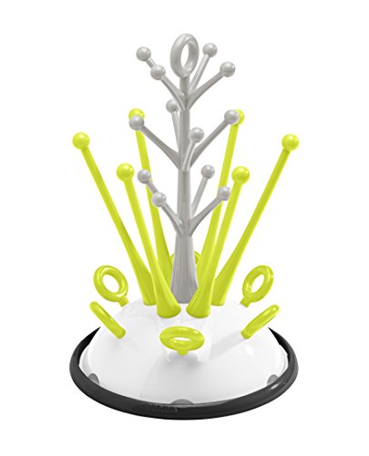 BEABA Bottle Draining Rack and Accessories (Neon)
