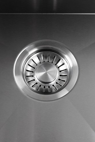 Luxus Edelstahlspüle, Edelstahlbecken, Spüle, Küchenspüle mit Hygieneradius, 500x400x185mm - 7