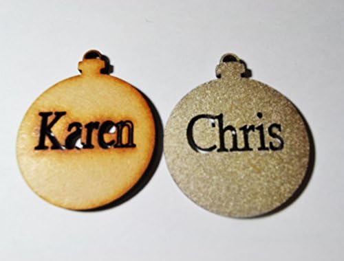 Christmass tree baubles Personalised x5