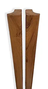 Curiofact Teakwood Door Handles Pair, Wardrobe Handle, Kitchen Cabinet Handle, Drawers Pully - Set of 2 Handles (Natural Finish, 16