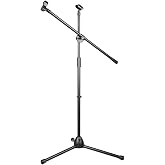 Microcase 4in1 Zemin Tipi 360 D&ouml;ner Profesyonel Metal Mikrofon Standı AL4534