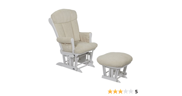 tutti bambini glider chair white grey