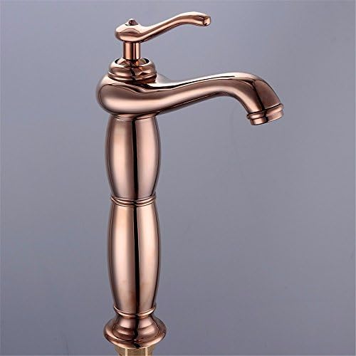 RACHELER Rose Gold-Copper European Style Hot And Cold Water Basin Basin Sink Bathroom Cabinet Antique Faucet Single Hole Rose Gold-Copper European Style Hot And Cold Water Basin Basin Sink Bathroom Cabinet Antique Faucet Single Hole