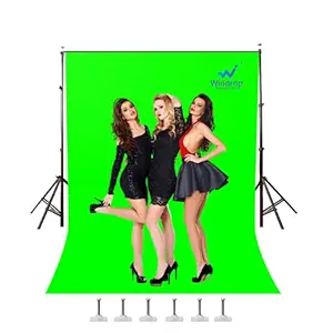 WINDROP SOLUTIONS Green Screen Background Photo Video Studio Back Drop 8 x 8 for Indoor-Outdoor Online Classes YouTube Videos Made in India