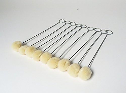 Inton 20 Pack Lint Free Wool Dauber for leathercraft ,Sealers,paint scrapbook projects (Medium Roud) by Inton