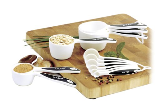 Norpro New Measuring Cup Spoons Set 12 Piece Non Slip Ergonomic Grip Even Wet