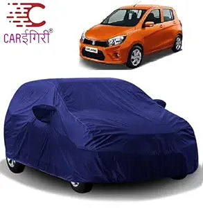 Carigiri Blue Car Body Cover for Maruti Suzuki Celerio(Triple Stitched,Mirror Pocket)(Models-2014, 2015, 2016, 2017, 2018, 2019, 2020, 2021)