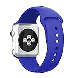 YaYuu Für Apple Watch Armband 38mm 42mm, weich Silikon Ersatz Sport iWatch Armbändern für Apple Watch Serie 1, Serie 2,Serie 3,Serie 4,Sport,Edition,Hermès