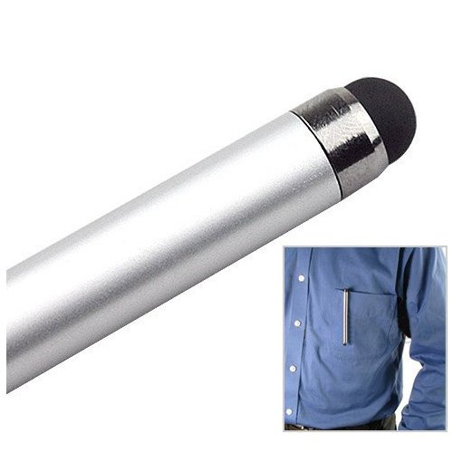 Touch-Pen – SODIAL(R) Silber Griffel Stift Universal Stylus pen fuer iPhone 6S Plus / 5S / 5C / 4S iPad Air / Mini, iPod, Galaxy S6 Edge / S5 / S4, Note 5 / 4 / 3 / 2, Nexus 5X / 6P / 7 / 10 - 3