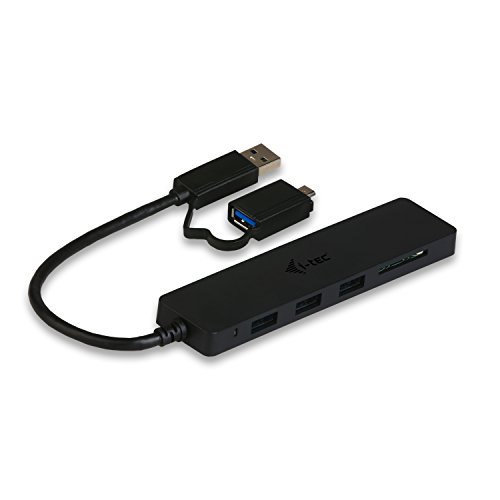 i-tec U3CR3HUB USB 3.0 Slim HUB 3-Port mit Speicherkartenlesegerät und OTG Adapter schwarz - 2