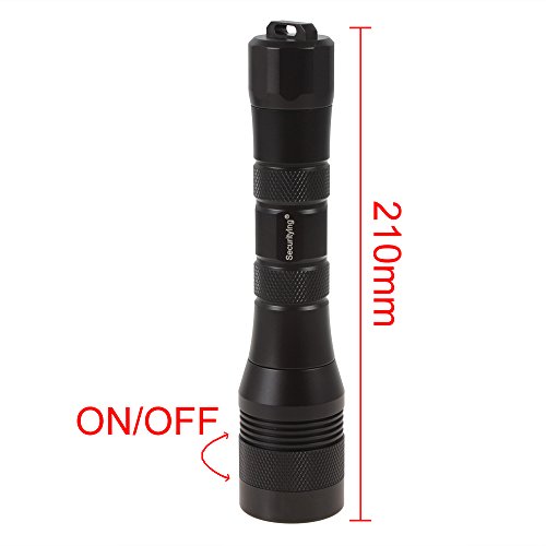 SecurityIng® Unterwasser Tauchen Taschenlampe 1000Lm 150M Wasserdicht XM-L2 U2-1A LED Professionelle Taschenlampe von 3 x 1,5V LR14 Batterien(Nicht enthalten) - 3