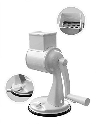 Reibemaschine Reibe Gemüse Obst Nüsse Küche 4 Trommel mit Saugfuß - 3