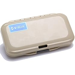 V-BLUE Caja de Señuelos Cebos Moscas Impermeable Caja para Pesca, medio