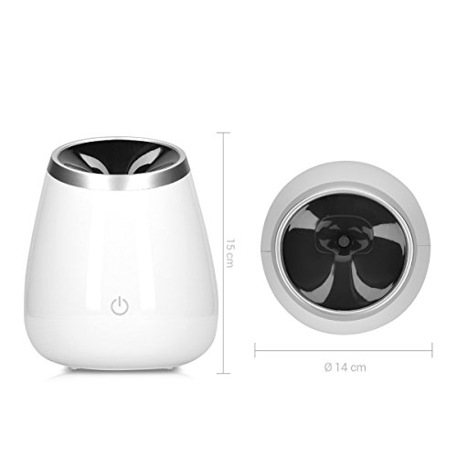 kwmobile Aroma Diffuser mit LED Stimmungslicht – Elektronischer Ultraschall Duftöldiffusor Luftbefeuchter mit RGB Farbwechsel in Weiß - 4