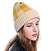 Produktbild Fenverk Damen MäDchen HäKeln Stricken Ski Hut Warm Beanie WollmüTze WintermüTze StrickmüTze Mutter WäRmer Familie HäKelarbeithut(A Gelb)