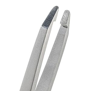REMOS Eyebrow Tweezers with Round tip Made of Stainless Steel 9.5 cm - Image 2
