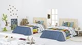 colchas bouti cama 105 amazon Casitas de colores. Infantil Casa Creativa COLCHA BOUTI GEA + Cojín decorativo (200X270) cama de 105 (ANTILO)