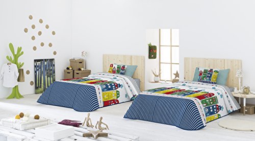 Casa Creativa COLCHA BOUTI GEA + Cojín decorativo (180x270) Cama de 90 (ANTILO)