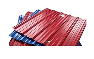 GENERIC RATHNA Traders GI Color Coated Roofing House Sheet Thickness : 0.10 1.6(Rate per sqrft) Color red