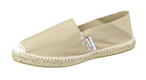 Alpargatus - Espadrille Style Classique Plat, Femme - Beige - Sable, 40 EU