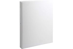 ‎EXACOMPTA Exacompta 54388E 10er Pack Ringbücher 2 Ringe Füllhöhe 25mm, Rücken 40mm, aufgeklebtes Rückenschild, für DIN A4 Kunststoffbezug aussen und innen, weiß