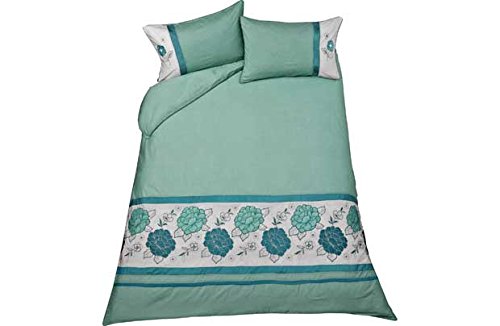 Heart of House Emily Duck Egg Bedding Set - Double.