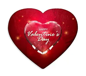 DreamVio Love Heart Shaped Velvet Cushion/Pillow/Plush for Gifting on Birthdays,Anniversaries, Valentine Day Color - Multi (Size- 15x17 inch) Shape 18