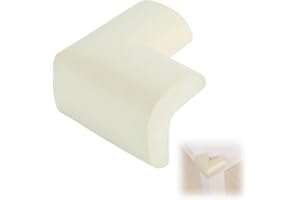 FortuneGlobe 12pcs Coin de Table Protection Bebe（Blanc ），Coussin de Sécurité en Mousse Adhésive pour Angles de Table, Meubles, Bureau et Étagères – Protège-Tête pour Enfant