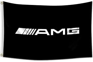 OBAINPU AMG Flagge für Mercedes Amg Racing Motorsport Banner für Man Cave Garage 91 x 152 cm