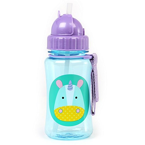 Skip Hop Zoo Unicorn - Botella con pajita de recambio