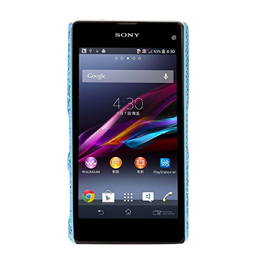 Hunye 5in1 Accesorios Set  4 x Carcasa para Sony Xperia Z1 Compact Funda  negro  rosa  oro  azul claro  Tapa Hardcase purpurina Cover y 1 x Stylus Pen