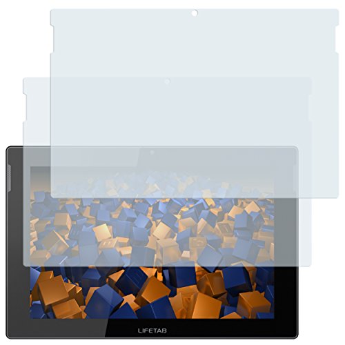2 x mumbi Displayschutzfolie Medion Lifetab S10334 / S10346 / S10366 Schutzfolie AntiReflex matt - 2