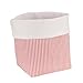 Produktbild Sugarapple Utensilo Stoff Aufbewahrungsbox aus Baumwolle 19 x 13,5 x 13,5 cm, Stoffbox fürs Bad, als Wickeltisch Organizer oder Windelspender Korb, streifen rot