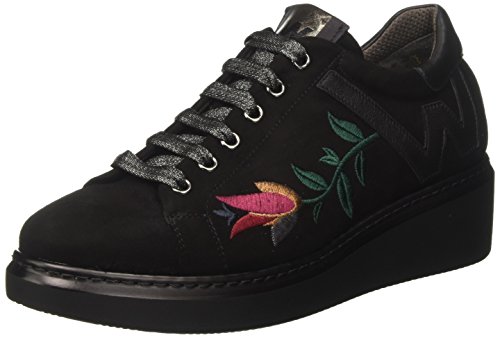 Melluso R25402, Sneaker a Collo Basso Donna, Nero, 40 EU