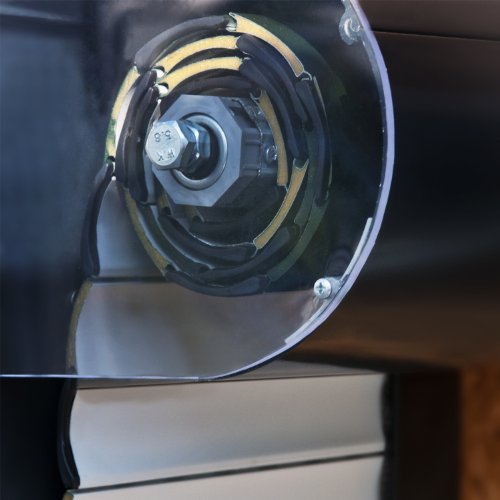 Vorbaurollladen Typ Loop, 39mm Aluminium-Lamelle 145x140cm mit Gurtwickler, Bedienseite: Links, (weiß (ähnlich RAL 9010)) als Maßanfertigung - 2