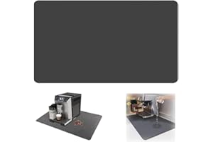 GIUSOBG Tappetino Drenante Cucina 60 * 50cm Tappetino Assorbente Cucina Super Assorbente Grigio scuro Tappetino Lavello Cucina Tappetino Macchina Caffe Tappetino Scolapiatti per Cucina Caffettiera
