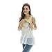 Bearsland Women's Chiffon Sleeveless Summer Breastfeeding Nursing Top Yellow UK Size 12-14