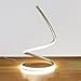 Produktbild TangMengYun Moderne einfache LED-Aluminium-Schreibtischlampen, S Curve kreative Mode dekorative Lichter, Study Room Schlafzimmer Nachttisch Lampe Tischlampe Schreibtisch Lampe - weißes Licht ( Color : Silver-21*38cm-15w-white light )
