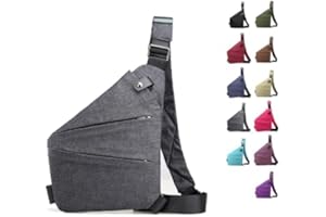 TETGSET Anti Diebstahl Tasche, Anti Diebstahl Umhängetasche, Diebstahlsichere Tasche Für Herren Damen, Sling Bag Damen Anti Diebstahl